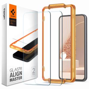 Spigen Protection d'écran en verre trempé AlignMaster Cover 2 Pack
