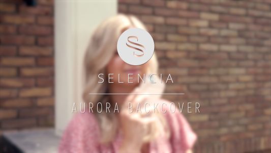 Selencia Aurora Coque Fashion iPhone 14 Pro Max - ﻿Coque durable - 100 % recyclée - Earth Leaf Beige