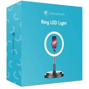 iMoshion Lumière LED RVB - Version RVB - Téléphone à lampe annulaire - Anneau lumineux avec trépied - Réglable - Noir