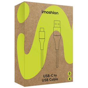 iMoshion Braided USB-C vers câble USB OnePlus Nord 2 - 1 mètre - Noir