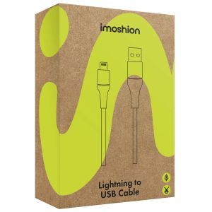 iMoshion ﻿Câble Lightning vers USB - Non MFi - Textile tressé - 1 mètre - Bleu foncé