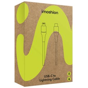 iMoshion ﻿Câble Lightning vers USB-C - Non MFi - Textile tressé - 1 mètre - Rose