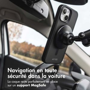 Accezz Coque Givrée Robuste avec MagSafe iPhone 14 Pro - Noir