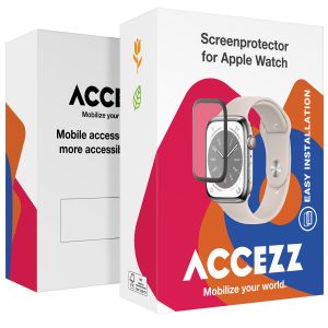 Accezz Protecteur d'écran avec applicateur pour Apple Watch Series 4-6 / SE - 44 mm