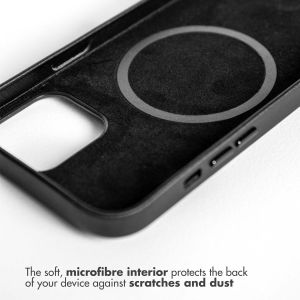 Accezz Leather Backcover avec MagSafe iPhone 14 Pro Max - Noir