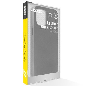 Accezz Leather Backcover avec MagSafe iPhone 14 Plus - Noir