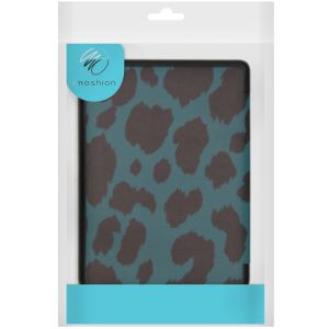 iMoshion ﻿Design Slim Hard Sleepcover avec support Kobo Libra H2O - Green Leopard