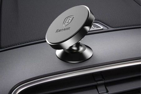 Baseus Magnetic Car Mount iPhone X - Support de téléphone pour voiture - Tableau de bord - Magnétique - Noir