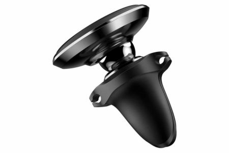 Baseus Air Vent Magnetic Car Mount Cable Clip iPhone 13 Mini - Support de téléphone de voiture - Grille de ventilation - Magnétique - Noir