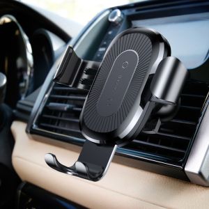 Baseus Wireless Car Charger Gravity Car Mount Samsung Galaxy S9 - Support de téléphone pour voiture - Chargeur sans fil - Tableau de bord - Noir