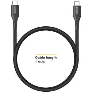 Accezz Câble USB-C vers USB-C Samsung Galaxy A52s - 1 mètre - Noir
