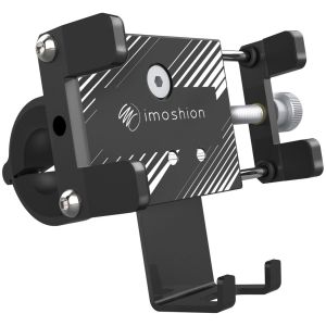 iMoshion Support de téléphone pour vélo iPhone 14 Pro Max - Réglable - Universel - Aluminium - Noir