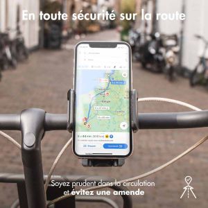 Accezz Support de téléphone vélo iPhone 11 Pro - Réglable - Universel  - Noir
