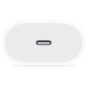 Apple Adaptateur secteur USB-C original iPhone 7 - Chargeur - Connexion USB-C - 20W - Blanc