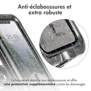 Accezz Support de téléphone vélo Pro Samsung Galaxy S21 - Universel - Avec étui - Noir