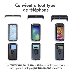 Accezz Support de téléphone vélo Pro iPhone 11 Pro Max - Universel - Avec étui - Noir
