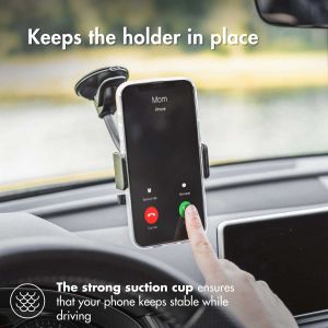 Accezz Support de téléphone pour voiture iPhone 15 Pro Max - Universel - Pare-brise - Noir