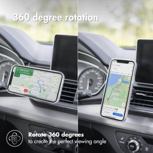 Accezz Support de téléphone pour voiture iPhone 14 Plus - MagSafe - Grille de ventilation - Magnétique - Noir