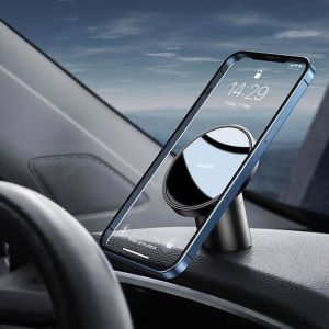 Baseus Radar Magnetic Car Mount Samsung Galaxy S21 - Support de téléphone de voiture - Grille de ventilation - Tableau de bord - Magnétique - Noir