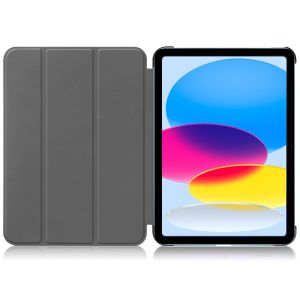 iMoshion Coque tablette Trifold iPad 10 (2022) 10.9 pouces - Brun
