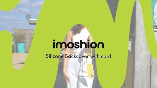 iMoshion ﻿Coque en silicone avec cordon iPhone 13 Mini - Sand Pink