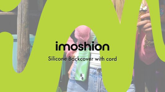 iMoshion Coque design en silicone avec cordon iPhone 14 - Sky Black