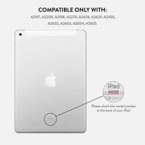 Burga Coque tablette iPad 9 (2021) 10.2 pouces / iPad 8 (2020) 10.2 pouces / iPad 7 (2019) 10.2 pouces - Rosé Gold Marble