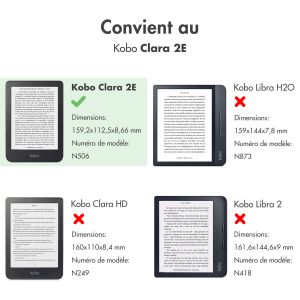iMoshion Étui à rabat Kobo Clara 2E / Tolino Shine 4 - Bleu clair
