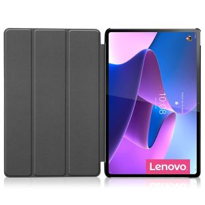 iMoshion Coque tablette Trifold Lenovo Tab P12 Pro - Noir