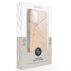 Selencia Aurora Coque Fashion iPhone 14 Plus - ﻿Coque durable - 100 % recyclée - Earth Leaf Beige