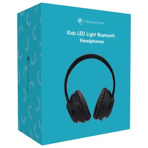 iMoshion Casque pour enfants Bluetooth LED - Casque sans fil + Câble AUX - Violet