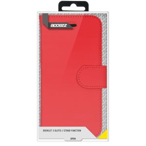 Accezz Étui de téléphone portefeuille Wallet iPhone 13 Mini - Rouge