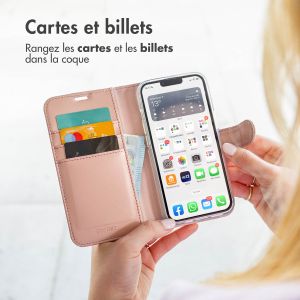 Accezz Étui de téléphone Wallet iPhone 14 Plus - Rose Dorée