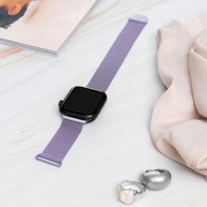 iMoshion Bracelet magnétique milanais Apple Watch Series 1-9 / SE / Ultra (2) - 42/44/45/49 mm - Taille M - Violet