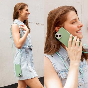 iMoshion ﻿Coque en silicone avec cordon iPhone 11 - Vert