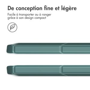 iMoshion Coque tablette rigide Trifold iPad 9 (2021) 10.2 pouces / iPad 8 (2020) 10.2 pouces / iPad 7 (2019) 10.2 pouces - Vert