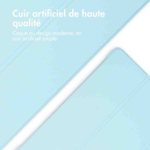 iMoshion Coque tablette rigide Trifold iPad Samsung Galaxy Tab A9 Plus - Bleu clair