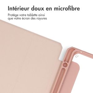 iMoshion Coque tablette rigide Trifold iPad 9 (2021) 10.2 pouces / iPad 8 (2020) 10.2 pouces / iPad 7 (2019) 10.2 pouces - Rose
