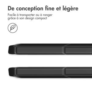 iMoshion Coque tablette rigide Trifold Samsung Galaxy Tab S9 11.0 pouces - Noir
