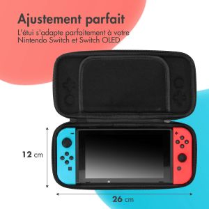 iMoshion ﻿Etui Nintendo Switch - Etui pour la Nintendo Switch / Switch OLED  - Noir