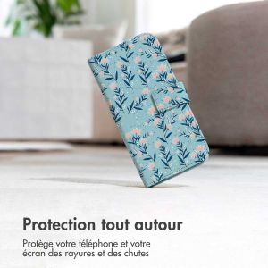 iMoshion Étui de téléphone portefeuille Design Samsung Galaxy S21 - Blue Flowers
