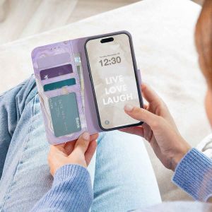 iMoshion Étui de téléphone portefeuille Design Samsung Galaxy A20e - Purple Marble