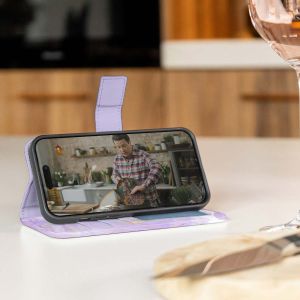 iMoshion Étui de téléphone portefeuille Design Samsung Galaxy S21 - Purple Marble