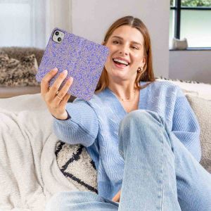 iMoshion ﻿Étui de téléphone portefeuille Design Samsung Galaxy A54 (5G) - Purple White Flowers