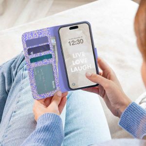 iMoshion ﻿Étui de téléphone portefeuille Design Samsung Galaxy A34 (5G) - Purple White Flowers