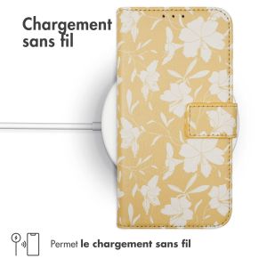 iMoshion ﻿Étui de téléphone portefeuille Design Samsung Galaxy S8 - Yellow Flowers