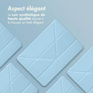 iMoshion Coque tablette Origami iPad Air 5 (2022) / Air 4 (2020) / Pro 11 (2018 / 2020 / 2021 / 2022) - Bleu clair