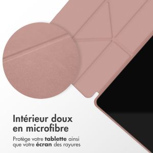 iMoshion Coque tablette Origami iPad Air 5 (2022) / Air 4 (2020) / Pro 11 (2018 / 2020 / 2021 / 2022) - Rose Dorée