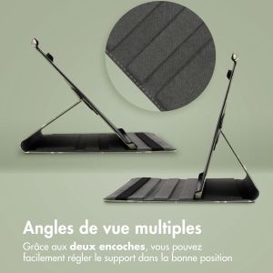 iMoshion Coque tablette Design rotatif à 360° iPad 9 (2021) / iPad 8 (2020) / iPad 7 (2019) 10.2 pouces - Green Flowers