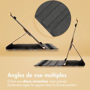 iMoshion Coque tablette Design rotatif à 360° iPad 9 (2021) / iPad 8 (2020) / iPad 7 (2019) 10.2 pouces - Yellow Flowers